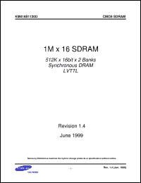 Click here to download KM416S1120DT-GF10 Datasheet