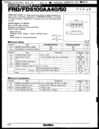 Click here to download FDS100AA60 Datasheet