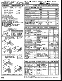 Click here to download SDF250JABXHSN Datasheet