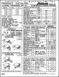 Click here to download SDF430JDASHSN Datasheet