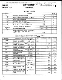 Click here to download SFN223 Datasheet
