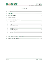 Click here to download SNC12030 Datasheet