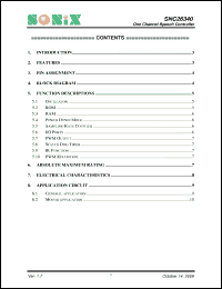 Click here to download SNC26340 Datasheet