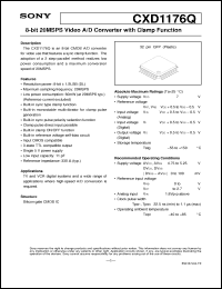 Click here to download CXD1176Q Datasheet