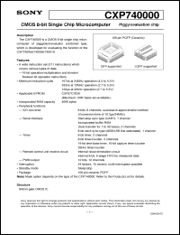 Click here to download CXP740000 Datasheet