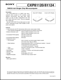 Click here to download CXP81124 Datasheet