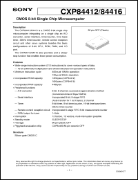 Click here to download CXP84416 Datasheet