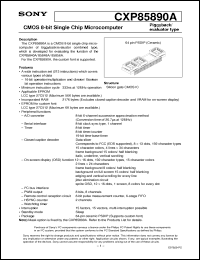 Click here to download CXP85890A Datasheet