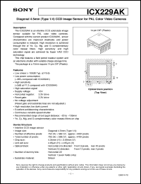 Click here to download ICX229AK Datasheet