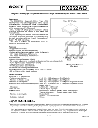 Click here to download ICX262AQ Datasheet