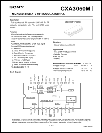 Click here to download CXA3050M Datasheet