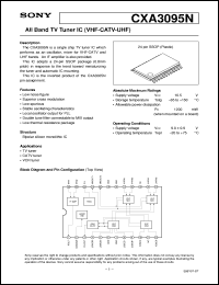 Click here to download CXA3095N Datasheet