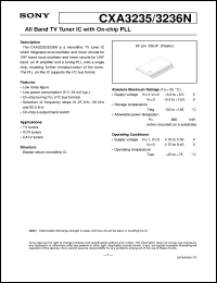 Click here to download CXA3236N Datasheet