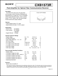 Click here to download CXB1573R Datasheet