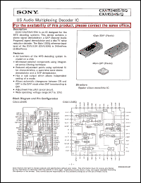 Click here to download CXA1124BQ Datasheet