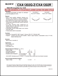 Click here to download CXA1202R Datasheet