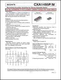 Click here to download CXA1495M Datasheet