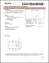 Click here to download CXA1994AM Datasheet