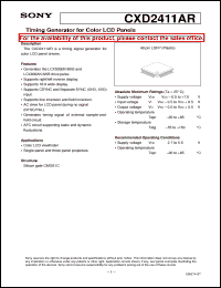 Click here to download CXD2411AR Datasheet