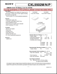 Click here to download CXL5502M Datasheet