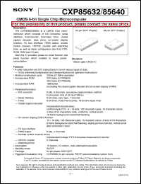 Click here to download CXP85640 Datasheet