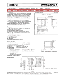 Click here to download ICX026CKA Datasheet