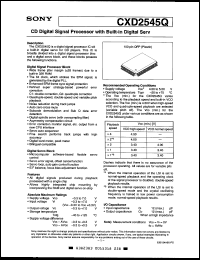 Click here to download CXD2545Q Datasheet