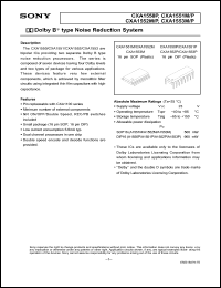 Click here to download CXA1551 Datasheet