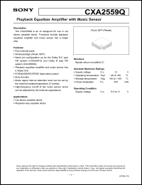 Click here to download CXA2559 Datasheet