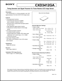 Click here to download ICX412 Datasheet