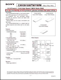 Click here to download CXK591000TM-10LL Datasheet