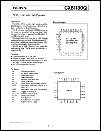 Click here to download CXB1130Q Datasheet