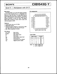 Click here to download CXB1543QY Datasheet