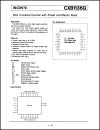 Click here to download CXB1136Q Datasheet