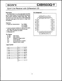 Click here to download CXB1503QY Datasheet