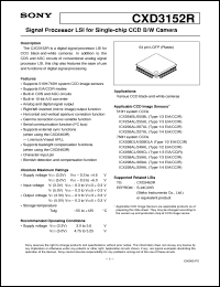 Click here to download CXD3152R Datasheet
