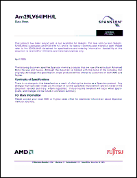 Click here to download AM29LV641MH112RFI Datasheet