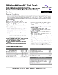 Click here to download S29WS256N0LBFW110 Datasheet