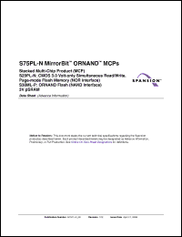 Click here to download S75PL127NDFJFWGZ0 Datasheet