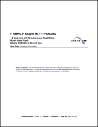 Click here to download S75WS256NEFBFWNH2 Datasheet
