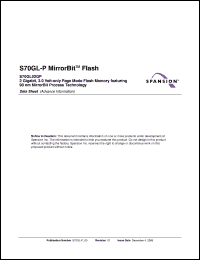 Click here to download S70GL02GP12FFI022 Datasheet