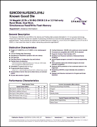 Click here to download S29CD016J1JDGH117 Datasheet