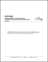 Click here to download S25FL008A0LMAI003 Datasheet