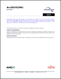 Click here to download AM29LV033MU112REI Datasheet