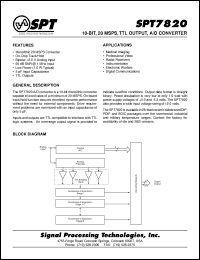 Click here to download SPT7820AIJ Datasheet