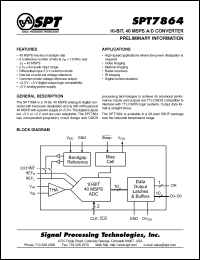 Click here to download SPT7864SIR Datasheet