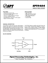 Click here to download SPT9404SCL Datasheet