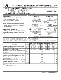 Click here to download KBPC3506W Datasheet