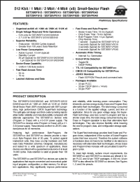 Click here to download SST29SF010-55-4I-PH Datasheet