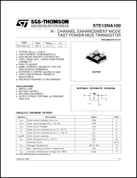 Click here to download STE15NA100 Datasheet